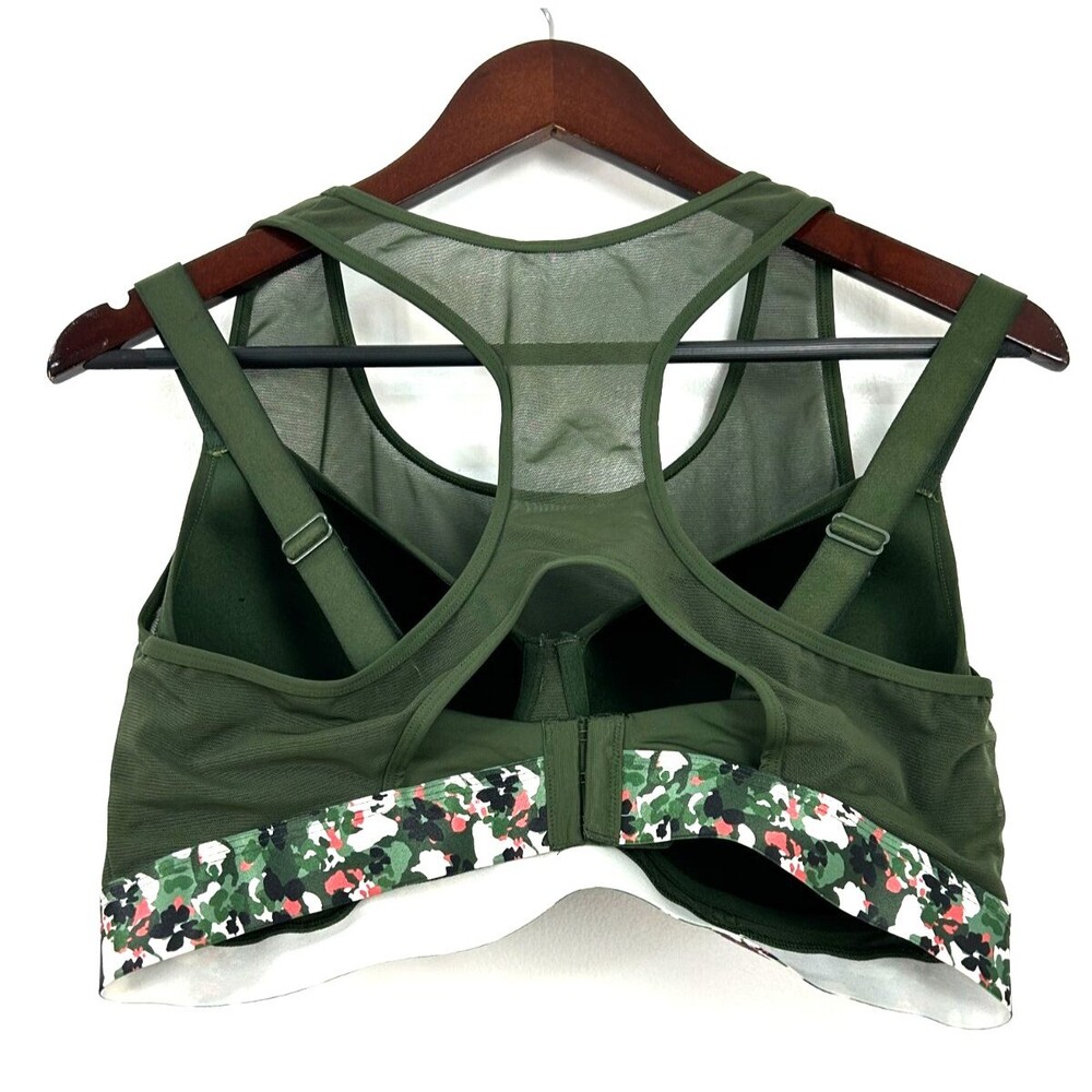 Adore Me Green 38DDD Micah Contour High Impact Sport Bra Mesh Adjustable Straps - Picture 4 of 12